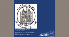 Desktop Screenshot of goldenstatescaffolding.com