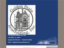 Tablet Screenshot of goldenstatescaffolding.com